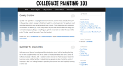 Desktop Screenshot of collegiatepainting101.com