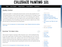 Tablet Screenshot of collegiatepainting101.com